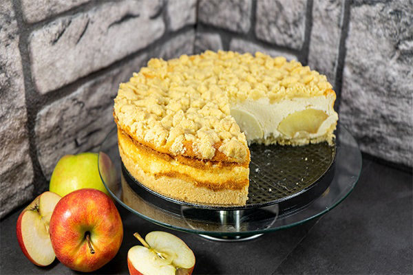 Apfel Käsekuchen mit Streusel